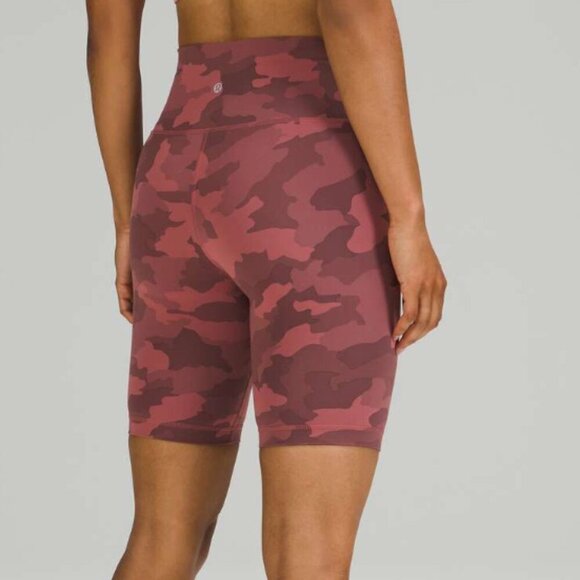 Lululemon Wunder Train High Rise Short 8" Heritage 365 Camo Brier Rose Multi - Picture 6 of 6